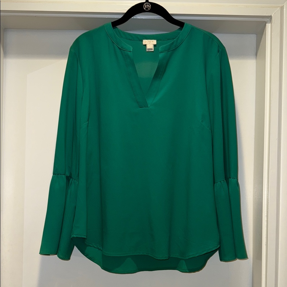 NWOT - JCREW Top with Bell Sleeves